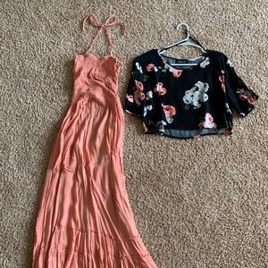 Free People style tiered maxi dress from Amazon